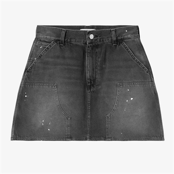Carhartt WIP W´ Mauve Double Knee Skirt Black Destroy Wash / Splatter